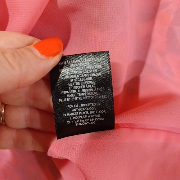 Anthropologie Vanessa Virginia Mural Maxi Dress Size 8 Beaded Boho Artsy - Picture 11 of 11